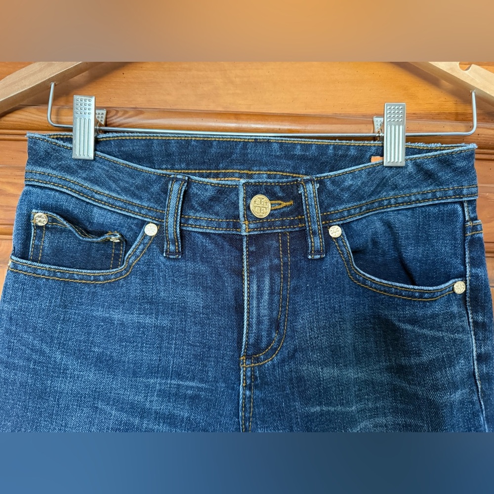 Tory Burch Dark Blue Denim Jeans - Picture 7 of 11